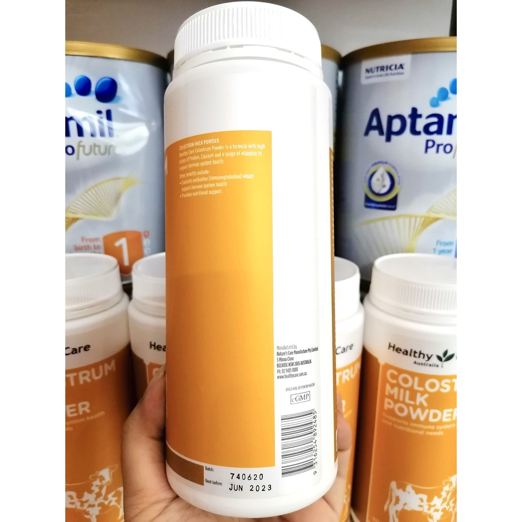 Sữa Non Colostrum Milk Powder Healthy Care Úc 300g Date 2023 Cho Trẻ Từ 6M