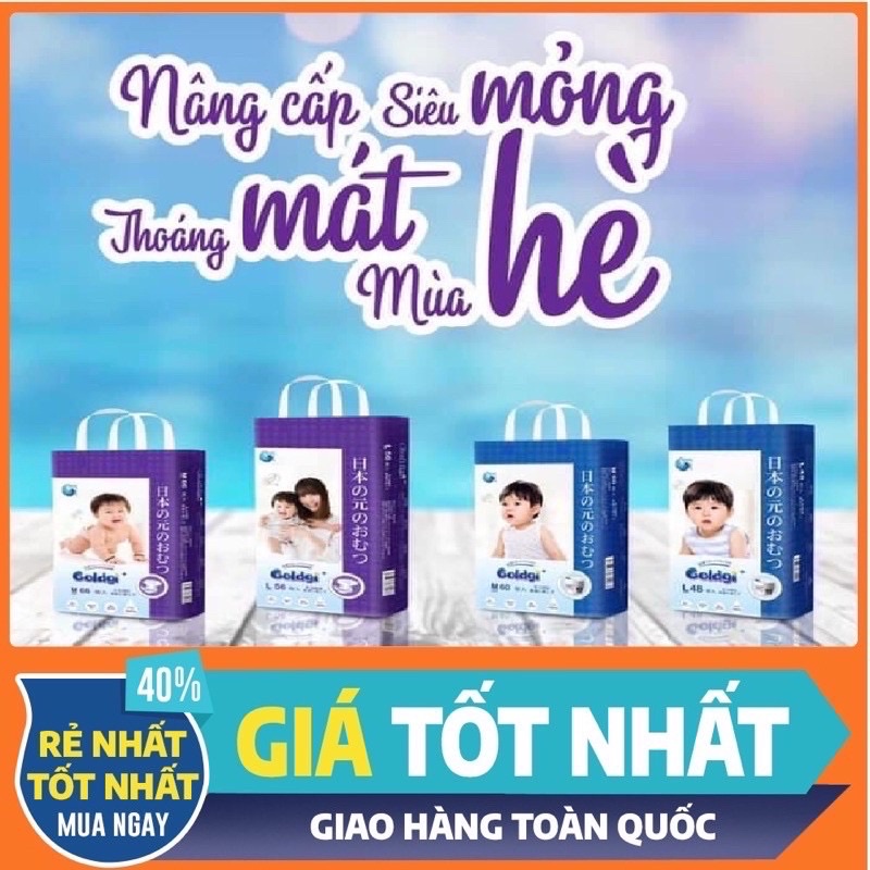 𝐌𝐀̂̃𝐔 𝟐𝟎𝟐𝟏Tã/ Bỉm GOLDGI+/GOLDGI X5 NHẬT BẢN Dán/Quần Đủ Size NB92/S84/Md66/Mq60/Ld56/Lq48/XL44/XXLq34