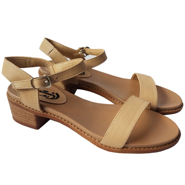 Giày Sandal Cao Gót Nữ Da Bò BIGGBEN HKD166