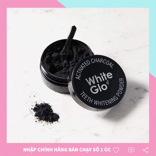 Bột than hoạt tính làm trắng răng white glo nhập khẩu số 1 từ úc đánh bay vết ố vàng giúp hơi thở thơm mát tự nhiên