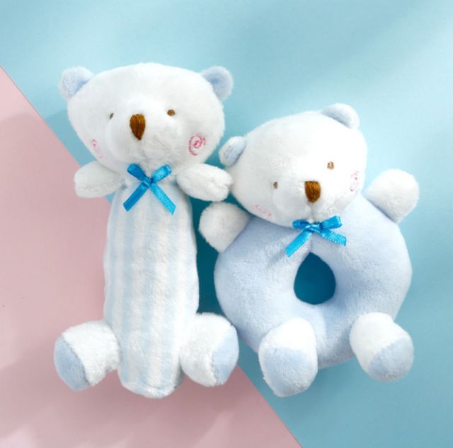 [HÀNG CÓ SẴN] Sét 2 xúc xắc cầm tay gấu thỏ Hàn Quốc Goryeo Baby