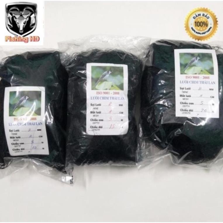 Lưới bẫy chim chào mào, khuyên,sáo, cu gá, gà .Lưới chim tàng hình tổng hợp lưới chim thái lan cao 5m siêu nhạy,.,.