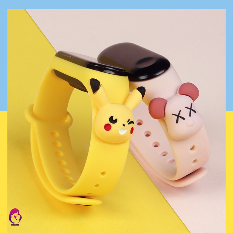 Dây Đồng Hồ Bằng Cao Su Thay Thế Hình Disney Mickey Pikachu Cho Xiaomi Miband 3 Miband 4 Chất Lượng Cao | WebRaoVat - webraovat.net.vn