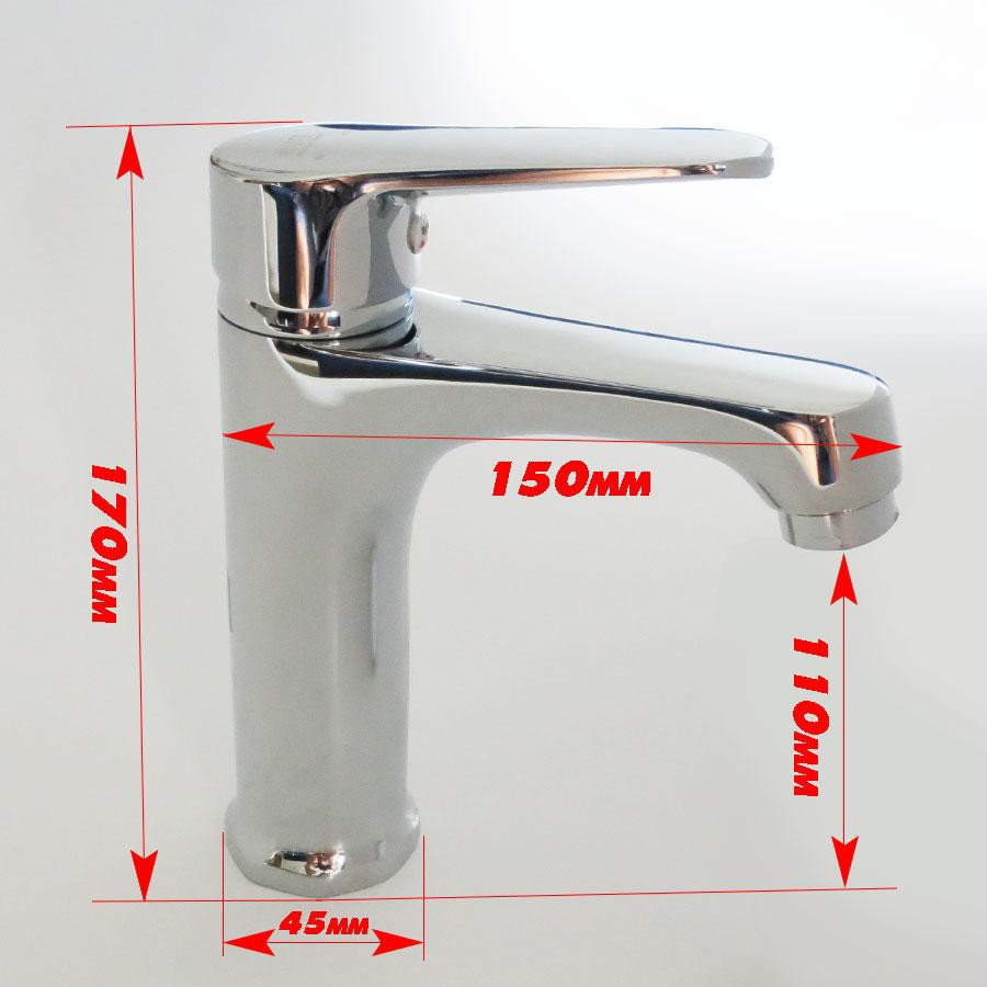 Vòi Lavabo nóng lạnh Đồng mạ Chrome Eurolife EL-7002 (Trắng bạc)