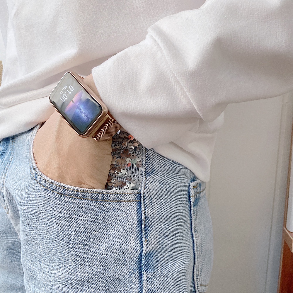 Dây Đeo Inox Cho Đồng Hồ Thông Minh Huawei watch Fit 2