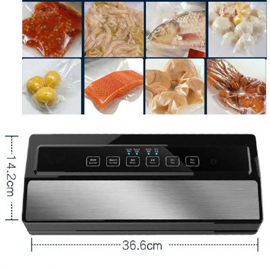 ✔️ Tặng Kèm Túi - Máy Hút Chân Không Ronegye Hút Xong Hàn Miệng Túi - Dễ Vệ Sinh, Công Suất Mạnh