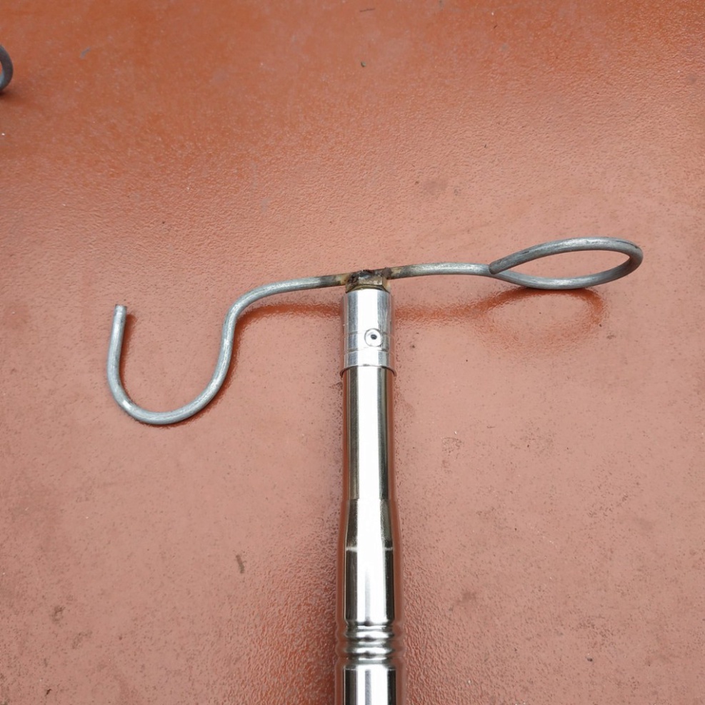 Giảm giá sào bẫy chim treo lồng chim inox nano tặng kèm móc - tri ân quý khách