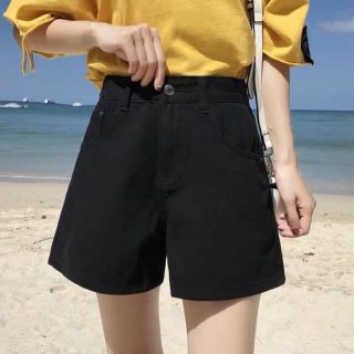 Quần short cạp cao vải dày dặn cá tính