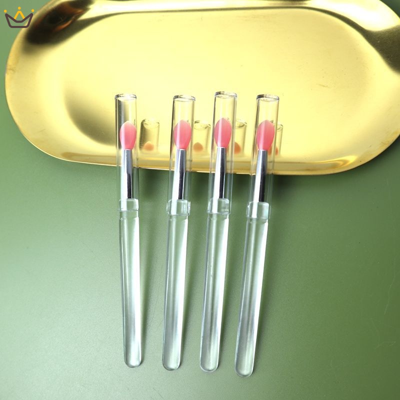 Cọ Tô Son Môi Bằng Silicone Đa Năng Kèm Nắp Đậy Chống Bụi