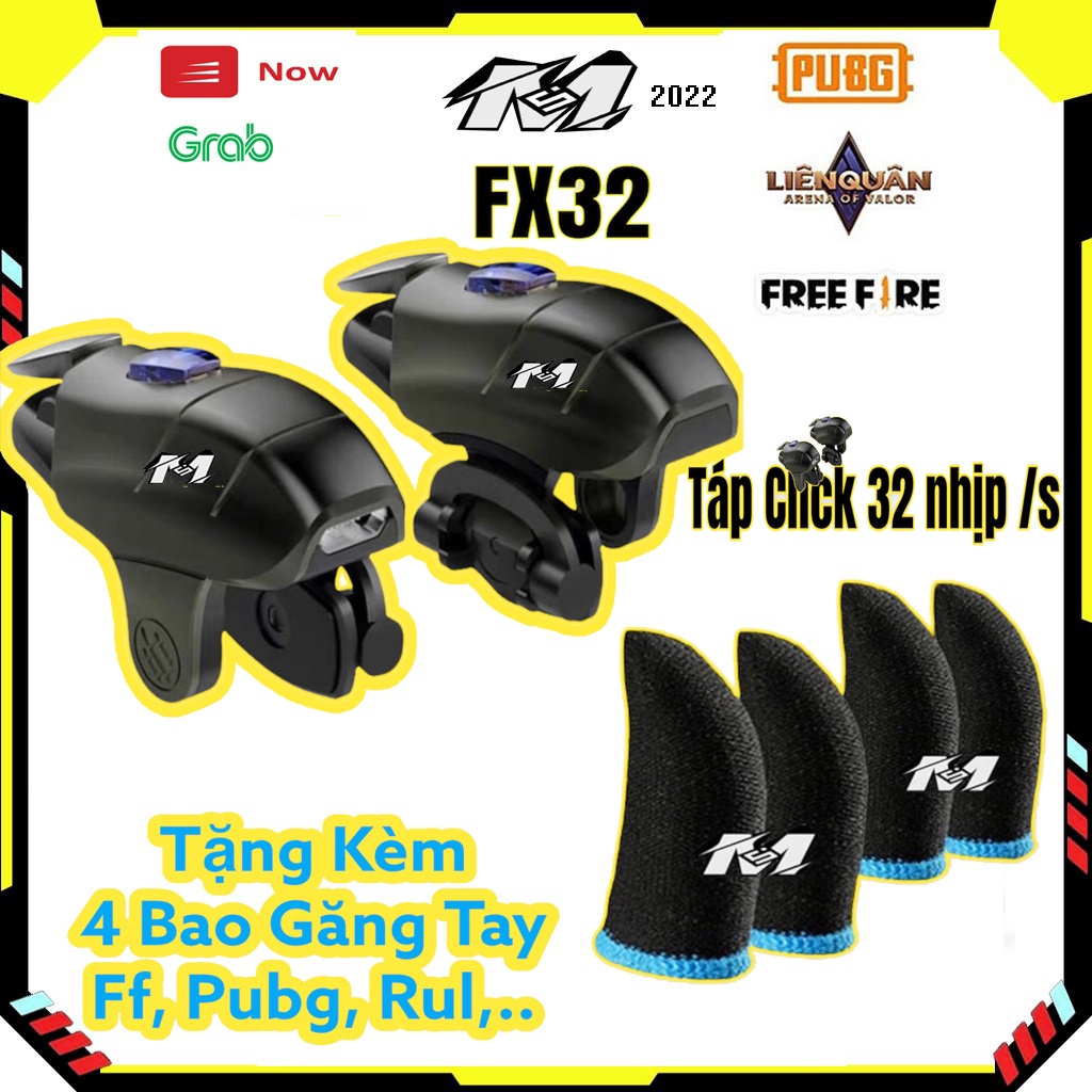 Nút bắn pubg auto tap M32, 4 chế độ 32 nhịp/s, phụ kiện chơi game pubg ff mobile chơi game siêu nhanh nhạy thế hệ 2022