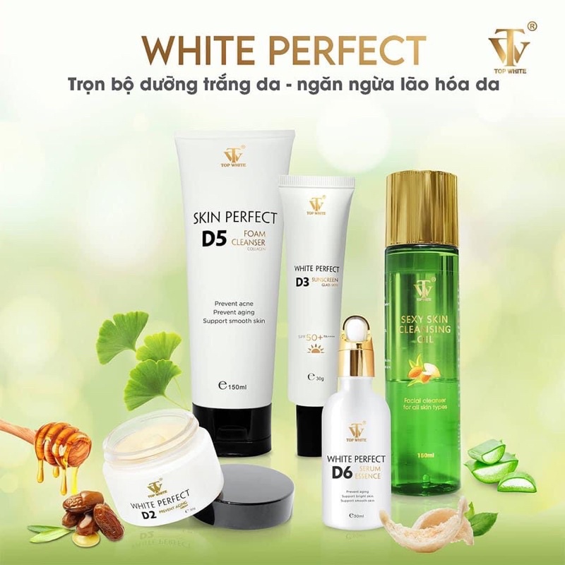 Bộ dưỡng trắng ngăn ngừa lão hoá - trắng da
