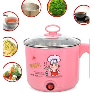 Nồi lẩu mini/ ca nấu mỳ đa năng siêu tốc siêu tiện lợi  16cm- Hồng