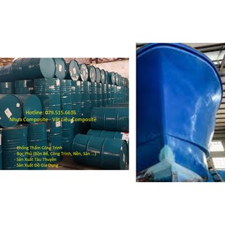 Nhựa Bọc Phủ Tàu Thuyền Composite 1Kg + Sợi Thủy Tinh 1m2 + Chất Đóng Rắn – Combo