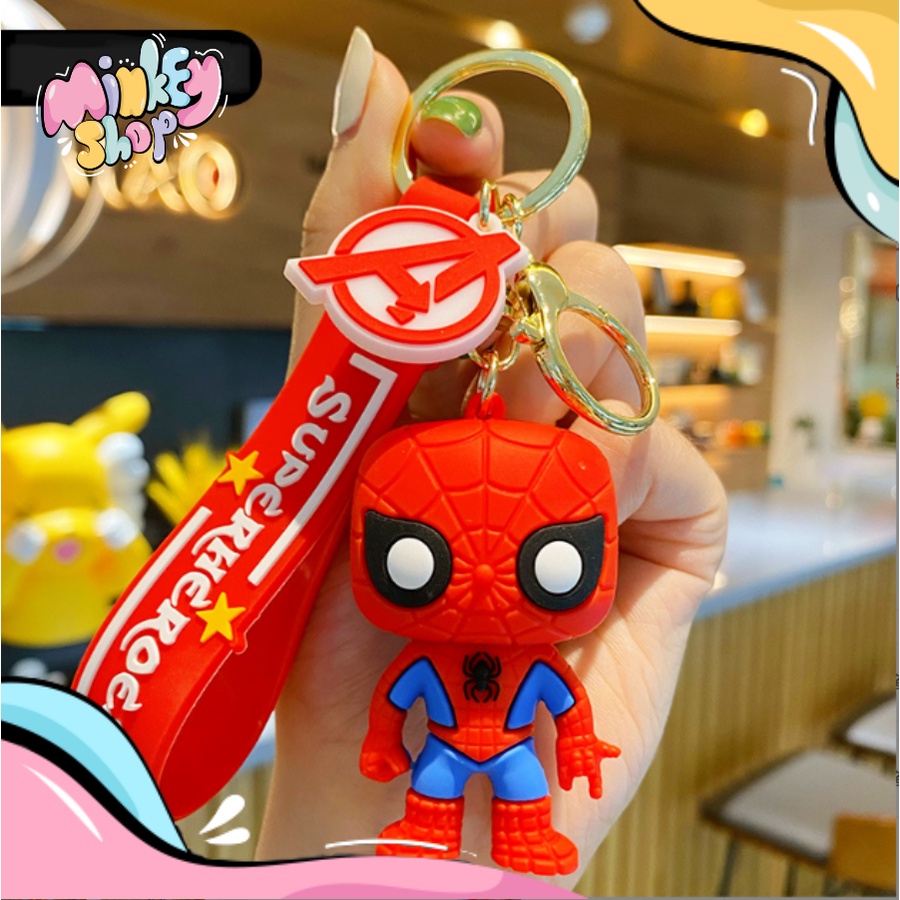 Móc Khóa Đẹp Hình SIêu Anh Hùng Cute phụ kiện Túi Xách dễ thương -Minkey