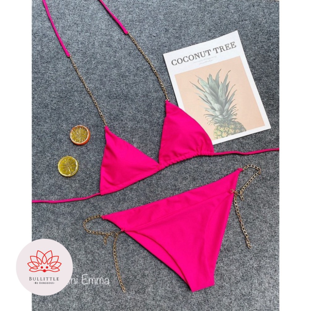 [Có sẵn - Ảnh thật] Bikini tam giác phối dây xích sexy | BigBuy360 - bigbuy360.vn