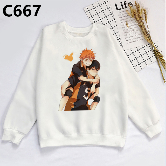 Áo sweater in hình anime Haikyuu thời trang thu đông cho nam nữ