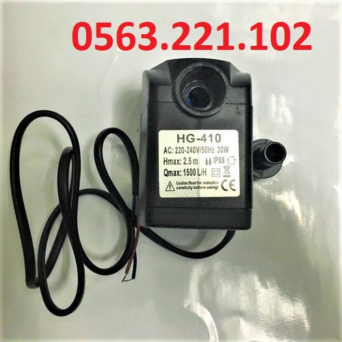 Bơm chìm mini Màu đen ,7W ,9W ,13W ,16W ,18W, 25W ,30W -  quạt điều hoà hơi nước, bể cá thủy cảnh - BẢO HÀNH MỚI