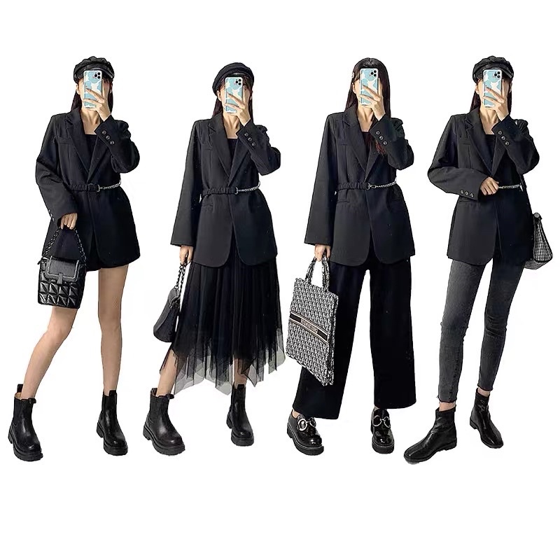 [BLAZER | ORDER] Áo blazer khoác ngoài kèm đai eo | BigBuy360 - bigbuy360.vn