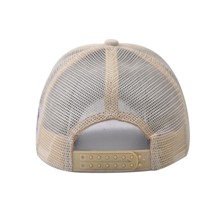 Mũ Lưỡi Trai Thể Thao Phối Lưới Thêu Họa Tiết Màu Nâu Thời Trang Cho Nam Và Nữ