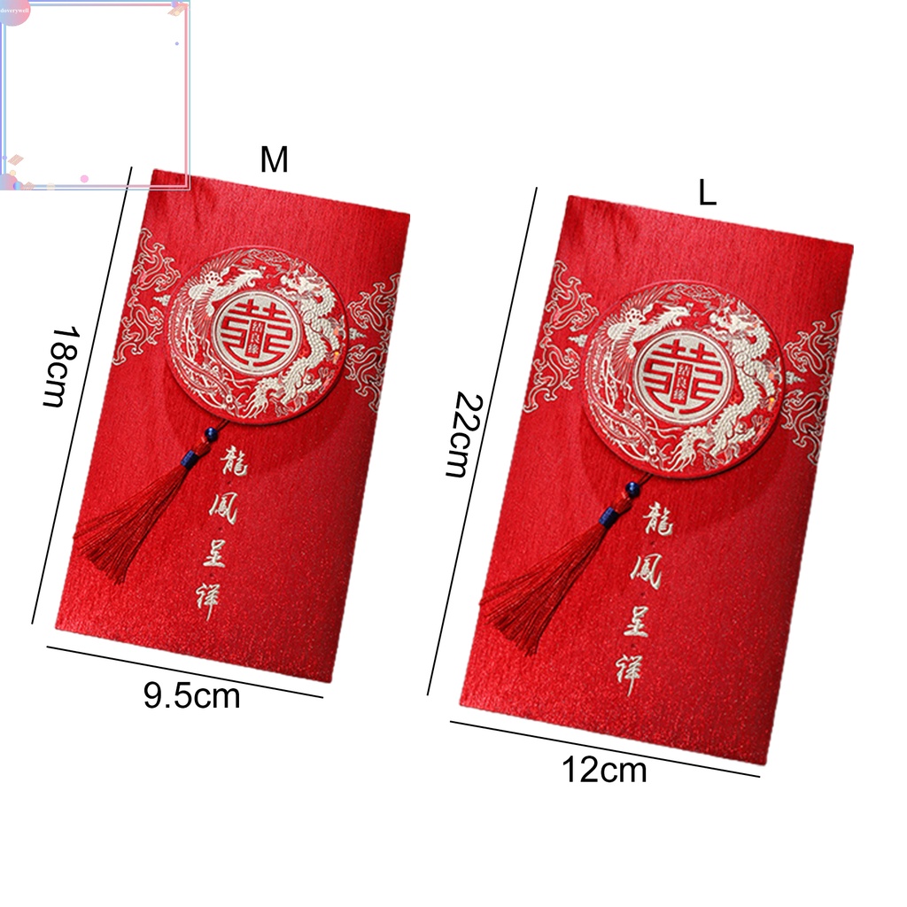 Bao lì xì đỏ may mắn nhiều kiểu dáng trang trí nhà cửa