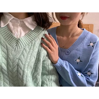 [Order] Áo len cổ tim mẫu mới (ảnh thật ở cuối)