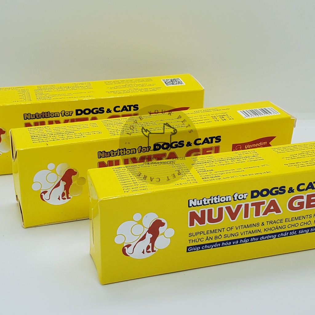 NUVITA GEL- Thức ăn bổ sung vitamin, khoáng cho chó mèo 120g