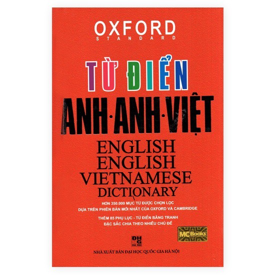 Sách Từ Điển Anh - Anh - Việt ( Bìa cứng đỏ )