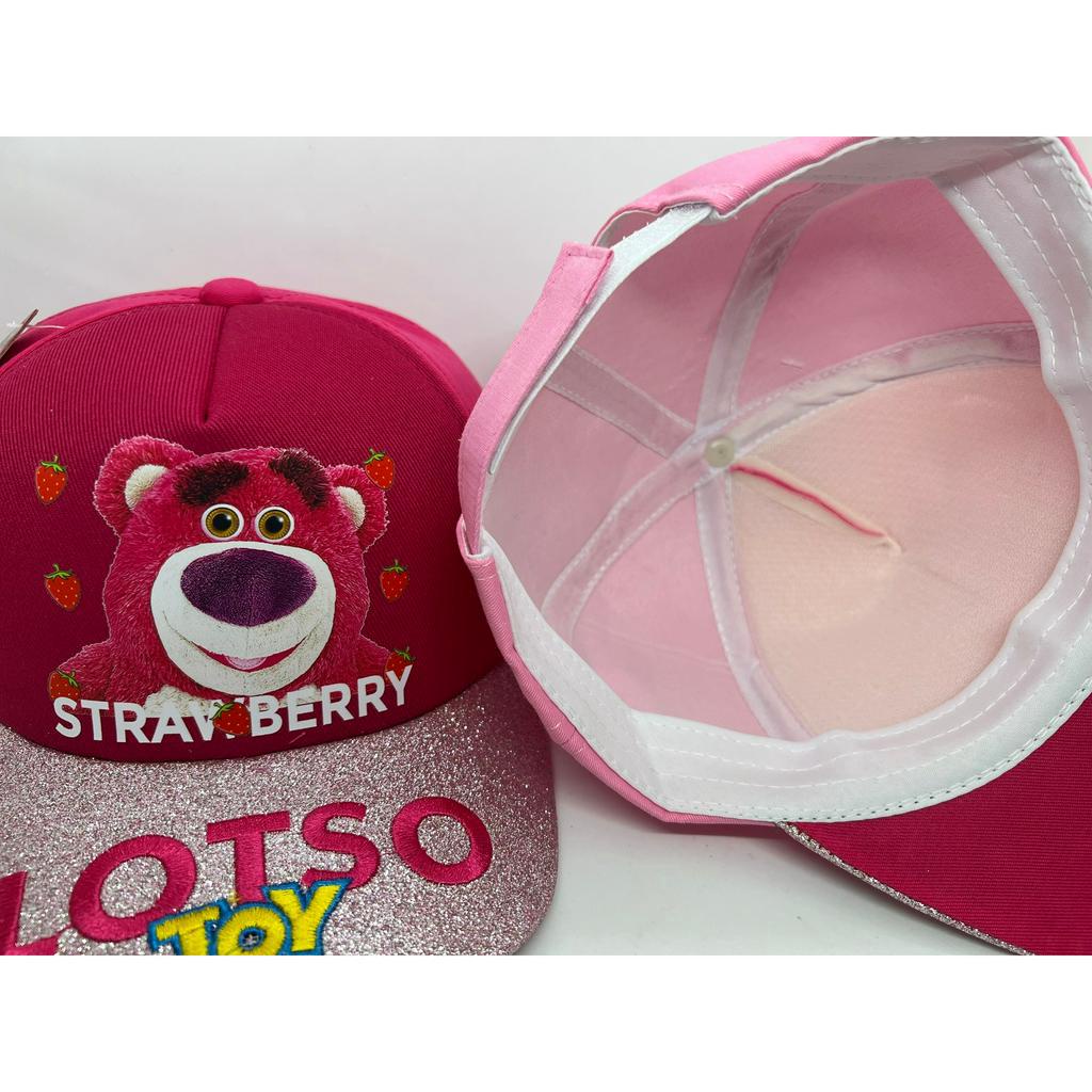 Mũ lưỡi trai nón kết gấu dâu cho bé trai bé gái từ 20kg đến 35kg