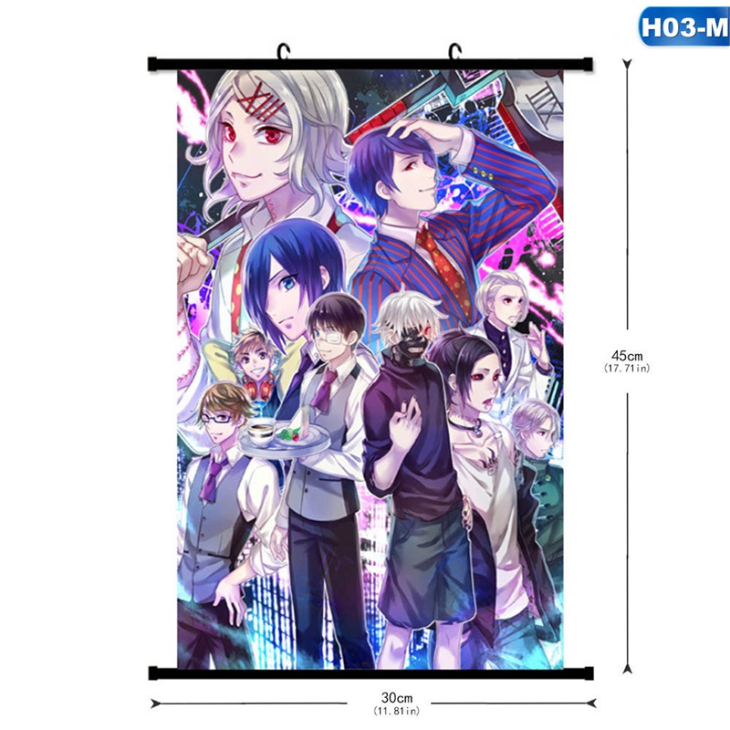 Poster treo tường họa tiết hoạt hình anime Nhật Bản Tokyo Ghoul Ken