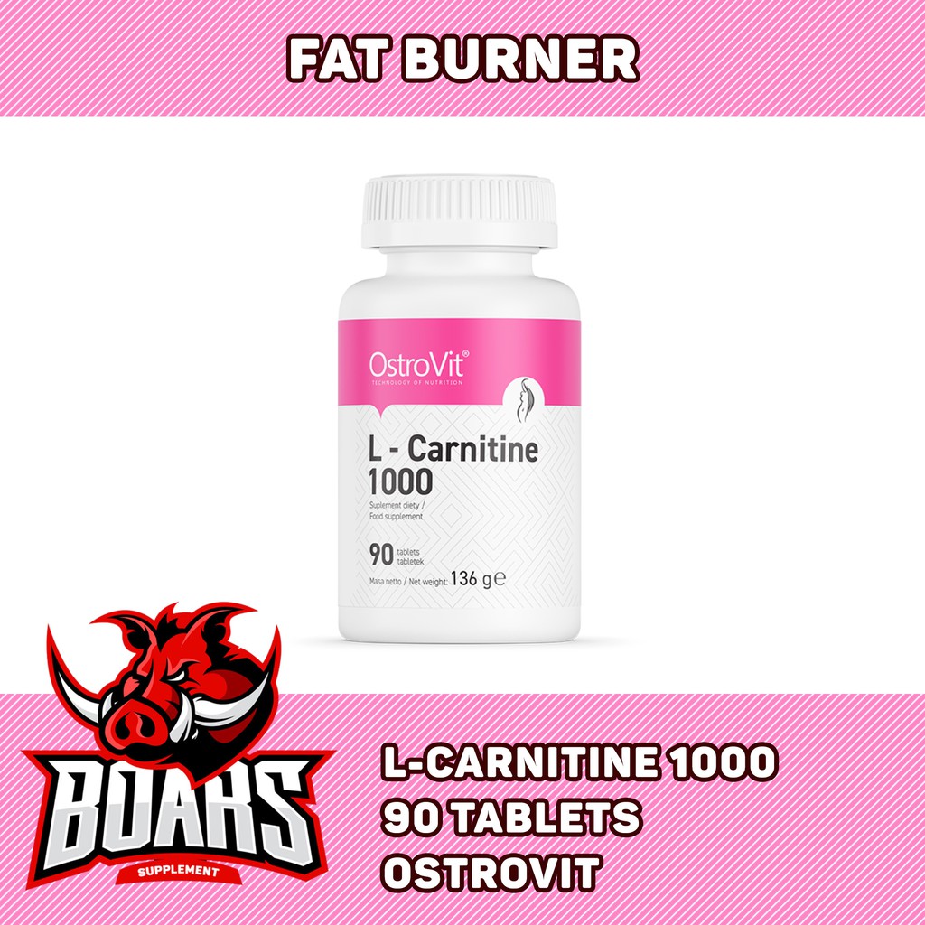Ostrovit L-Carnitine 1000mg - Viên uống Carnitine giảm mỡ không gây mệt người, an toàn sức khỏe (90 viên)