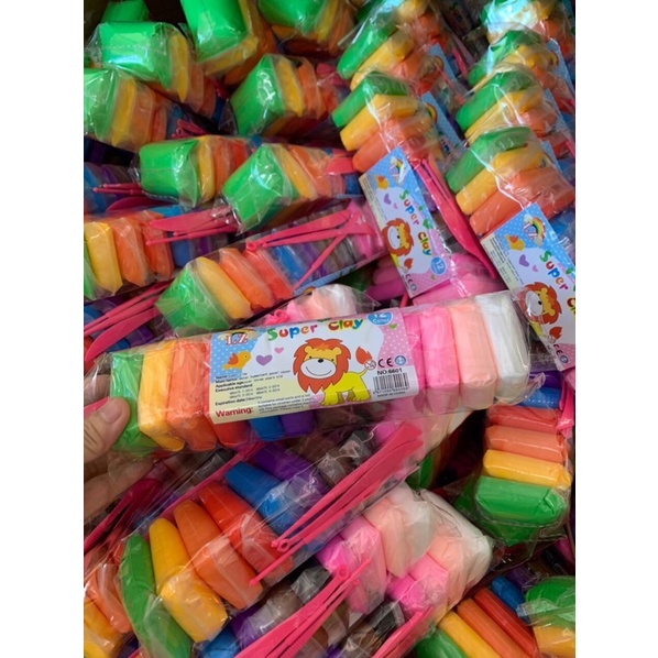 Đất sét nhật tự khô set 12 gói đủ màu