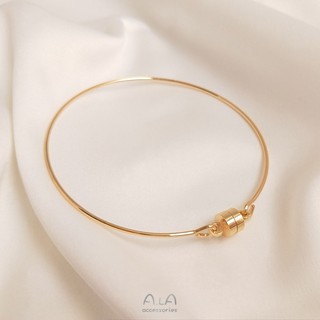 Vòng Tay Mạ Vàng 14k Khóa Nam Châm Thời Trang