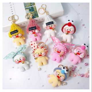 Móc khóa vịt má hồng lalafanfan dễ thương 9cm