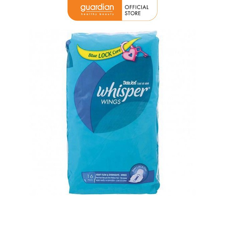 Băng vệ sinh Whisper có cánh đêm 16 miếng x 28cm