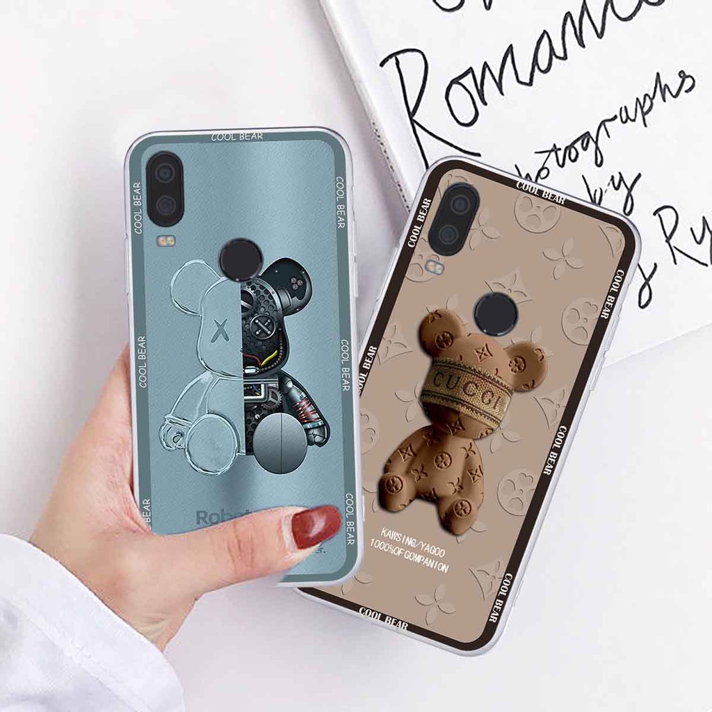 Ốp Vsmart Active 1 / Active 1 Plus / Active 1+ bear brick, gấu đáng yêu, dễ thương