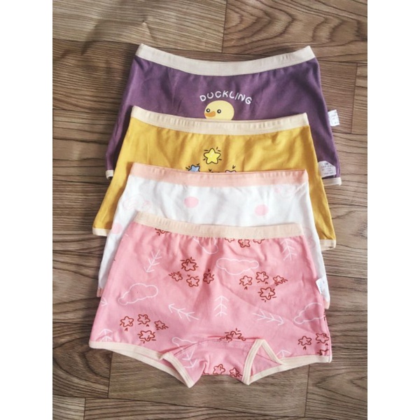 Set 4 quần chip đùi cho bé gái in hình siêu yêu 12-40kg~ MARUKA FASHION