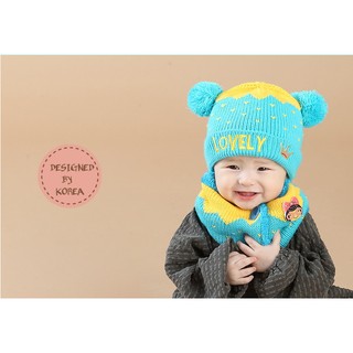 SALE [80k] Set khăn mũ len cho bé