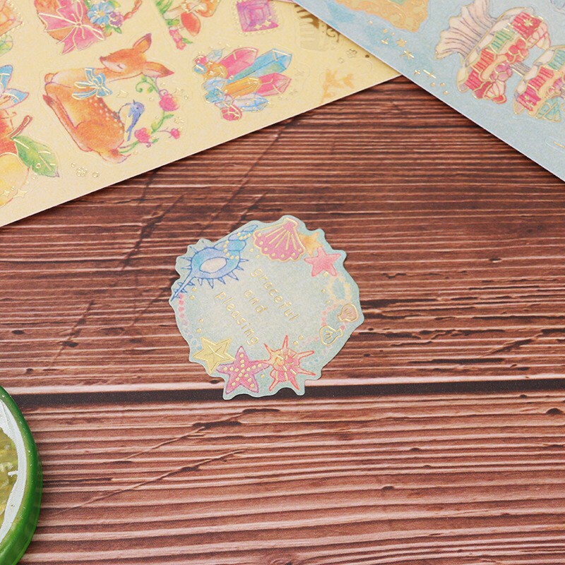 Sticker cổ tích nhũ kim dễ thương (SN03)