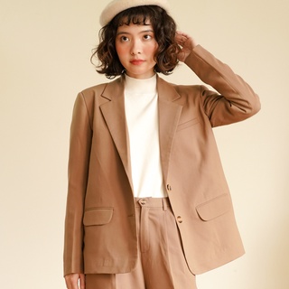 BLEUBIRD Áo khoác blazer vải sợi cotton BASIC BLAZER