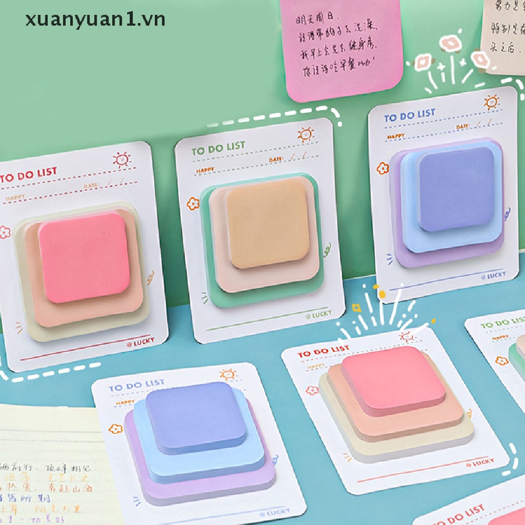 Bộ 90 Tờ Giấy Ghi Chú 3 Màu Sắc