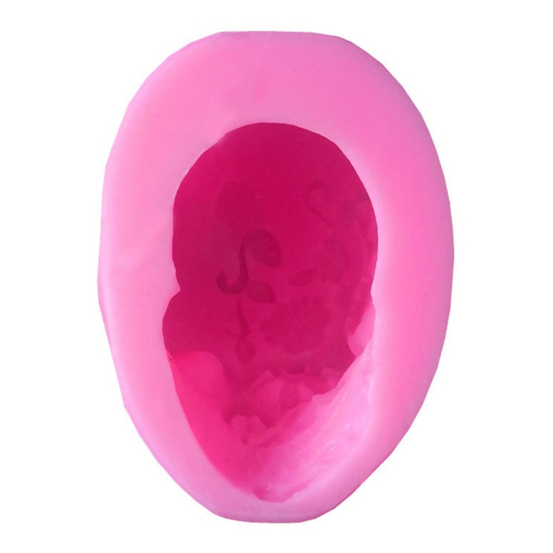 Khuôn Silicone Làm Móc Khóa Hình Đầu Lâu / Bông Hoa Độc Đáo