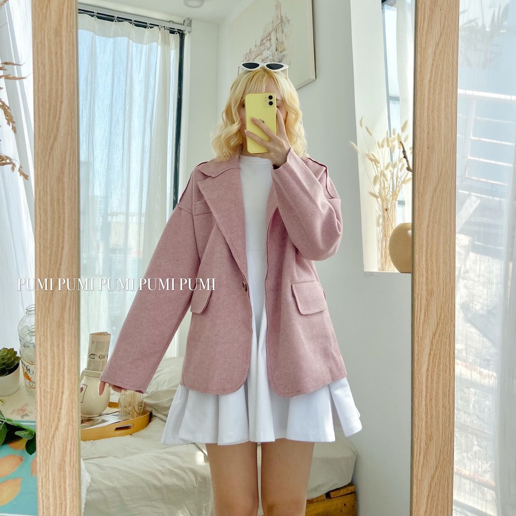 Áo khoác nỉ 2 nút - Pumi