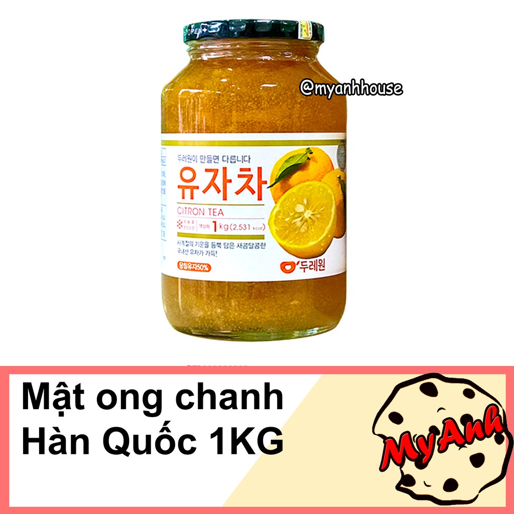 MẬT ONG CHANH HÀN QUỐC HŨ 1KG DATE T3/2023