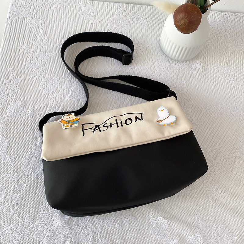 Túi Đeo Vai Vải Nylon Mềm Mại Phong Cách Phương Tây Thời Trang Mới Cho Nữ