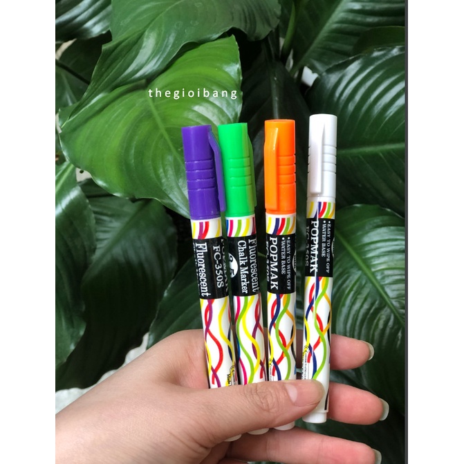 Lẻ - Bút dạ quang ngòi nhỏ 3.5mm - Bút viết bảng đen, bảng menu, bảng kính - Màu sắc ngẫu nhiên