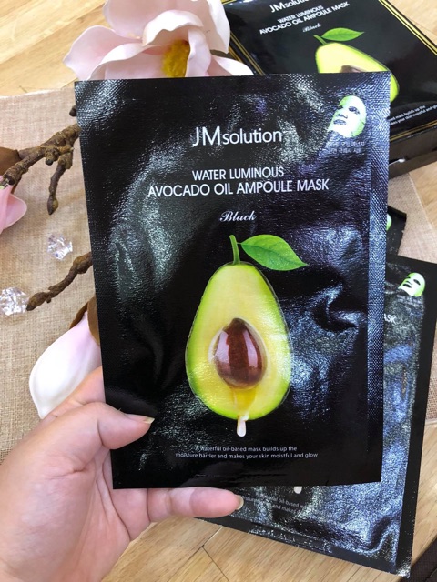 [DUTY FREE] MẶT NẠ BƠ JM SOLUTION WATER LUMINIOUS AVOCADO OIL AMPOULE MASK