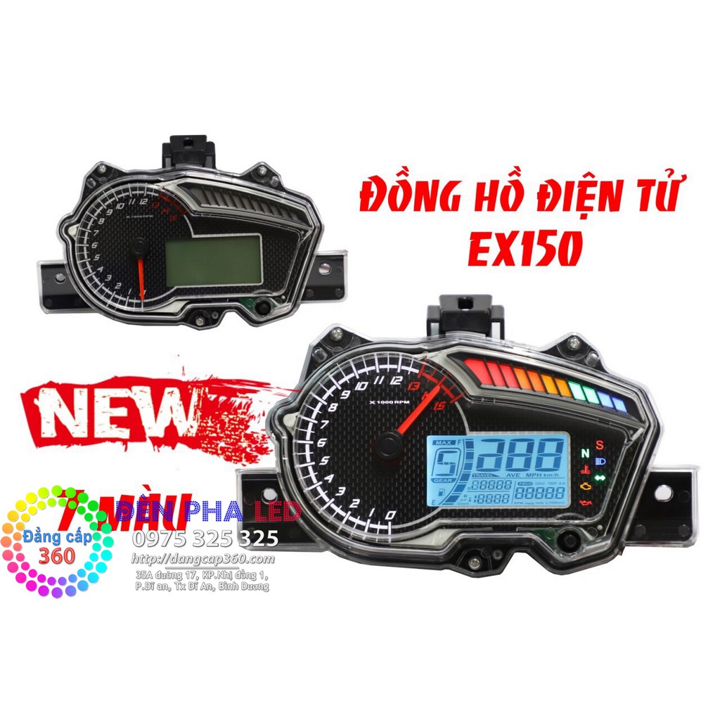 Đồng hồ Ex150 full chức năng, 1:1 với koso Ex150