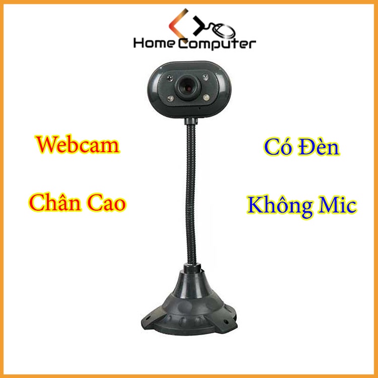 Webcam Chân Cao Kèm Mic Cho PC 480/720/1080p. Bảo Hành 6 tháng. Home.mall