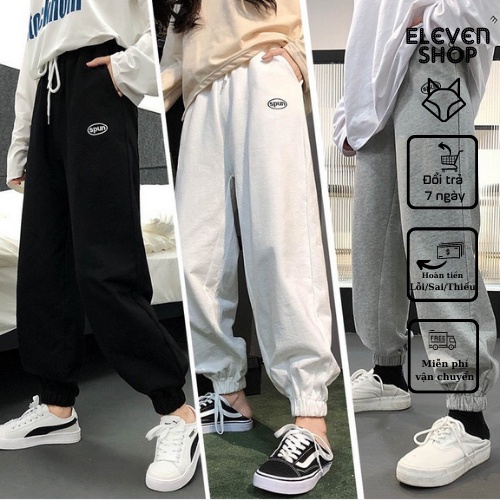 Quần Jogger trơn vải nỉ da cá dày bền thiết kế kiểu dáng hiện đại trẻ trung