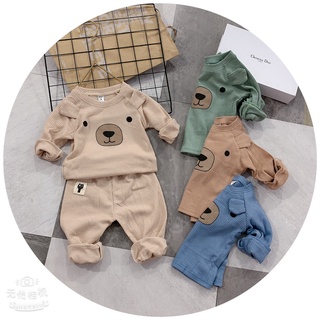 Bộ quần áo trẻ em hình tai gấu thu đông
